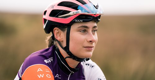 Charlotte Broughton girl in cycle helmet